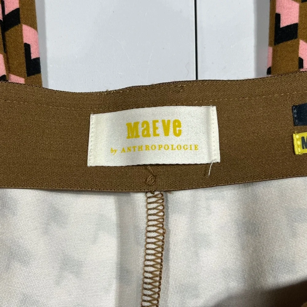 Maeve Anthropologie Margot Crop Kick Flare Pants Women Medium Stretch Retro Boho - Picture 11 of 13